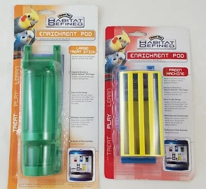 Preen Machine & Large Treat Holder Enrichment Pods Bird Cage Toy Play Learn NEW - Picture 1 of 5