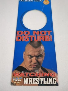 WWF Superstar Tony Halme Do Not Disturb Door Hanger 1994 Coliseum Video - Picture 1 of 7