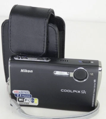 Nikon Digital Photo Camera Coolpix S7c 7MP Vintage Pics Nostalgic New Trend WiFi - Image 1 of 4