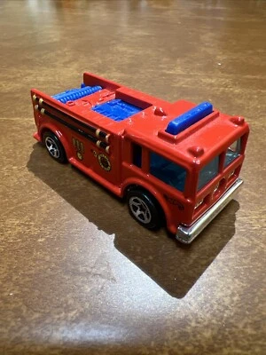 Camión de bomberos Hot Wheels Fire-eater 1976 de colección rojo azul Mattel  Foto 1 de 4