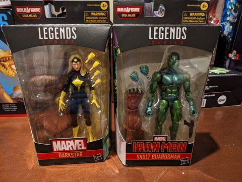 Marvel Legends Ursa Major Wave Vault Guardsman & Darkstar Figures Brand New Cover