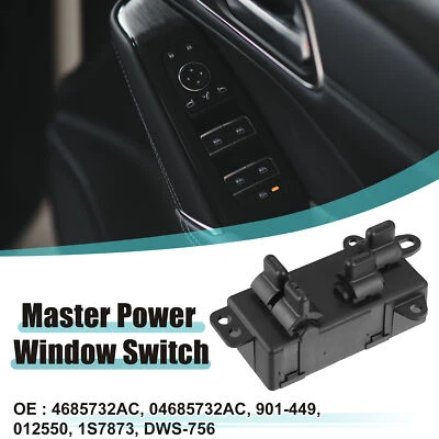 Interruptor de ventana eléctrica maestro conductor delantero izquierdo para Dodge Caravan No.4685732AC Foto 1 de 4