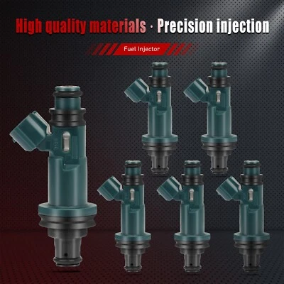 For Toyota Sienna Avalon 3.0L 1998 1999 2000 2001 2002 2003 6 Fuel Injectors - Image 1 of 4