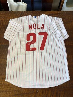 Aaron Nola Signed Philadelphia Phillies Jersey PSA DNA Coa Autographed - Image 1 of 4