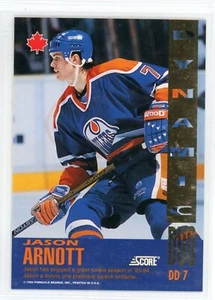 1993-94 Score Pinnacle Dynamic Duo JASON ARNOTT SHAYNE CORSON Chase Card #DD 7 - Bild 1 von 2