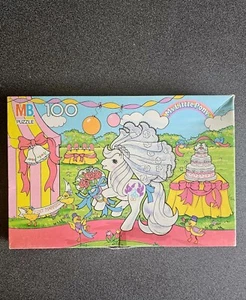 Vintage 1990 My Little Pony 100 Piece Wedding Jigsaw Puzzle Milton Bradley USA - Picture 1 of 11
