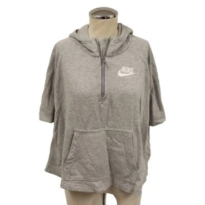 Nike XL Youth Sweater Gray Short Sleeves Hoodie (1) - Picture 1 of 6