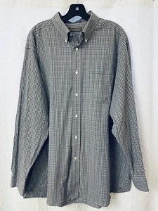 Daniel Cremieux Signature Navy Blue Plaid Button Down  Oxford Shirt size XL - Picture 1 of 5