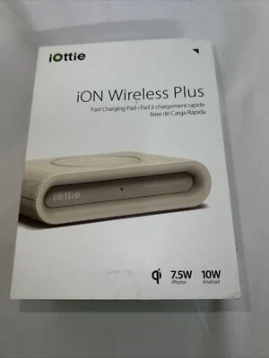 iOttie iON Wireless Mini Fast Charger Qi Charging Pad 7.5W Tan - Image 1 of 3