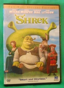 Shrek (DVD, 2001) Shrek's Revoice Studio, 15 Interactive Games, Much More - Imagen 1 de 3