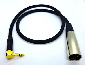Audiokabel 3,5 mm Miniklinke Winkel auf XLR-Male in vers. Längen - Bild 1 von 2