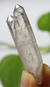 17.3g Unique NATURAL skeletal Elestial QUARTZ Crystal Double End Specimen - Picture 1 of 11