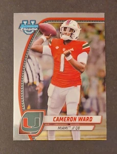 Cameron Ward Tennessee Titans 2024 Bowman U Chrome Football - Picture 1 of 2