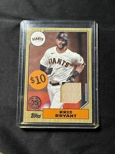 2022 TOPPS SERIES 1 KRIS BRYANT #87R-KB RELIC CARD GAME USED SF GIANTS MINT - Picture 1 of 2