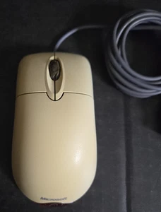 Microsoft Basic Optical Mouse USB OEM White UNTESTED, Yellowed, READ DESCRIPTION - Picture 1 of 10