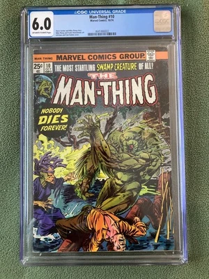 MAN THING #10 (1974) CGC 6,0 O/W PÁGINAS BLANCAS!!  Foto 1 de 2