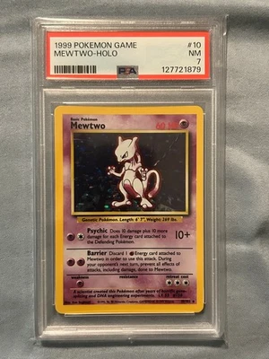 Mewtwo 010/102 Base Set Holo Pokemon PSA 7 - Image 1 of 2