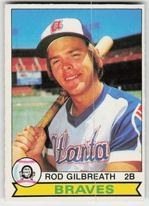 1979 O-Pee-Chee #296 Rod Gilbreath Baseball Atlanta Braves - Bild 1 von 2