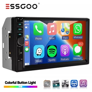 7 Inch 2 DIN Car Radio Stereo Carplay Android Auto USB BT AUX WIFI Touch Screen - Picture 1 of 11