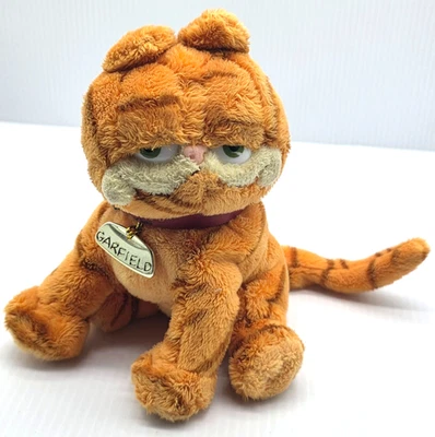 2004 Garfield Cat Garfield & Friends 7" Ty Plush Stuffed animal w/ bowl collar - Image 1 of 4