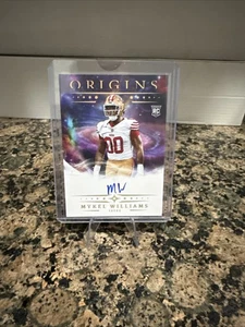 2025 Panini Origins Mykel Williams Autographed Rookie Card On Card Auto#RA-MWI - Imagen 1 de 2