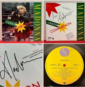 Madonna (Autographed) Causing a Commotion / Jimmy Jimmy 80’s European SIGNED!!! - Imagen 1 de 13