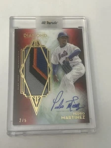 2021 Topps Diamond Icons Pedro Martinez Patch Relic Auto /5 Mets SHIPS FREE! - Picture 1 of 10