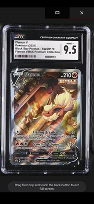 Flareon V SWSH179 SWSH: Sword & Shield Promo Cards Holo CGC 9.5 Mint+ - Image 1 of 2