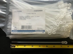 Thomas & Betts Cat # TY535M - 7.8" to 1.77" Diameter Cable Wire Ties- 100 Pieces - Picture 1 of 5