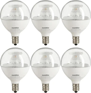 G16.5 Light Bulb LED, 5 Watts (40W Equiv.), 350 Lumens, Dimmable, Type G Globe S - Picture 1 of 12