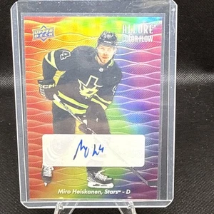 2023-24 UD Allure #CFA-MH Miro Heiskanen Auto Full Rainbow Autograph - Bild 1 von 2