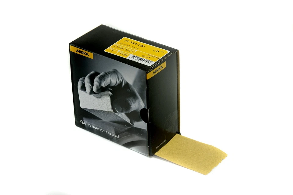 Mirka Abrasives MRK-23-584-320 Gold Psa Autokut Roll, 2-3/4" X 40 Yds, 320-grit - Image 1 of 1