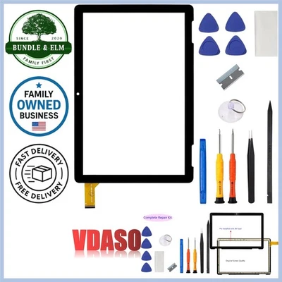 Touch Screen Digitizer Replacement Kit for Onn 10.1 Inch Tablet Repair Tools - Image 1 of 4
