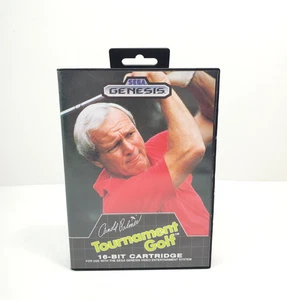 Vintage Arnold Palmer Tournament Golf Sega Genesis 1989 Complete w/ Manual CIB - Picture 1 of 4