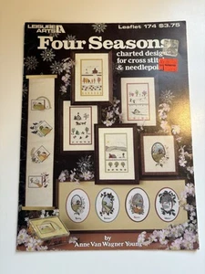 FOUR SEASONS Cross Stitch Needlepoint Pattern Leisure Arts Leaflet 174 - Picture 1 of 4