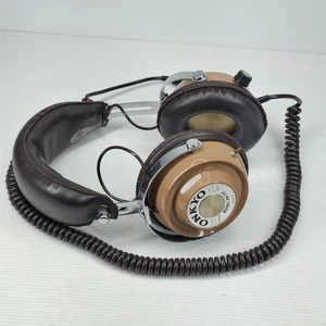 Onkyo Model PH-747 Stereo Headphones Brown Over Ear 8 Japan Vintage VGC - Picture 1 of 9