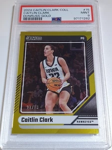 2024 Panini Caitlin Clark Rookie Collection #15 GOLD /99 Holo - PSA 9 (POP 4) - Picture 1 of 3
