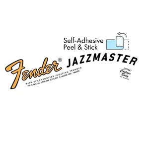 Jazzmaster Aufkleber Headstock 70er Jahre Peel- und Stickgitarren NEU nichtmetallisch - Bild 1 von 1