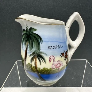 Vintage Florida Flamingo Krug Neuwertig Made In Japan - Bild 1 von 5