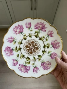 ANTIQUE LIMOGES 8.5” Round PLATES DAVIS COLLAMORE & CO NEW YORK - Picture 1 of 8