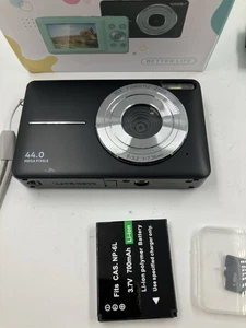 BETTER LIFE 1080P DIGITALKAMERA SCHWARZ 44,0MP 16X POWER ZOOM TRAGBAR KOMPAKT - Bild 1 von 6