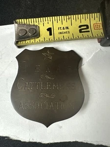 Seltenes Texas Cattleman’s Association Abzeichen Pinback Metall unpoliert ungereinigt - Bild 1 von 2
