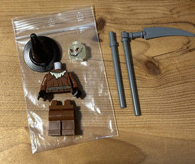 New LEGO Batman Scarecrow Minifigure bat016 7786 7785 w/ DBG 4095 + Scythe!