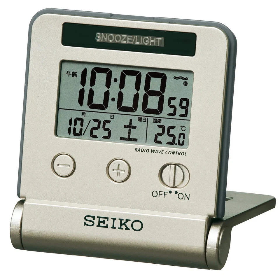 Reloj Seiko SQ772G/SQ772W Radio Alarma Digital Auto Luz Calendario Pantalla Temperatura Foto 1 de 1