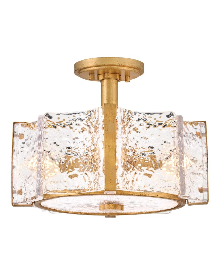 Fredrick Ramond FR41601 Florian 4 luces 15" W techo semi-enjuagado - latón Foto 1 de 1