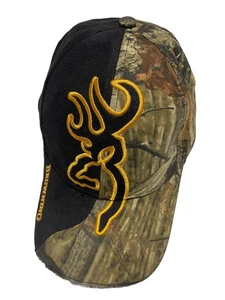BROWNING Deer Logo Adjustable Adult Baseball Ball Cap Hat Camo Hunting Trucker - Picture 1 of 6