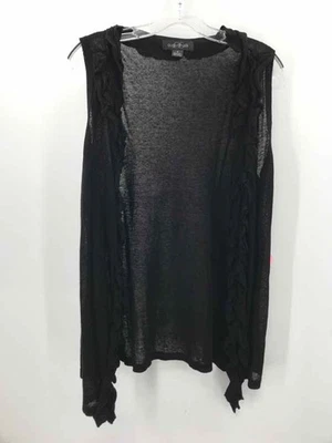 Pre-Owned August Silk Black Size Medium Vest Foto 1 de 3