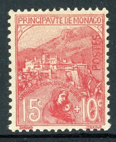 MONACO 1914 MINT H #B4 VIEW OF MONACO !! S60 Cover