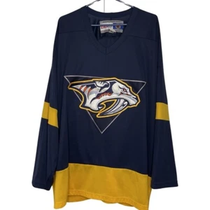 Vintage Y2K CCM Nashville Predators NHL Hockey Jersey XL - Picture 1 of 8