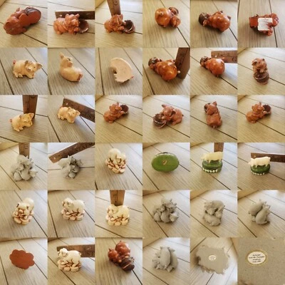 Huge Lot 13 Vintage Pigs Figures Piglets Ashware Mt. Pinatubo Philippines, The l - Image 1 of 4